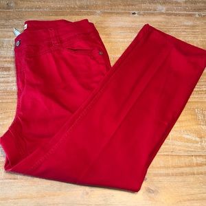 Plus Size Red Jeans